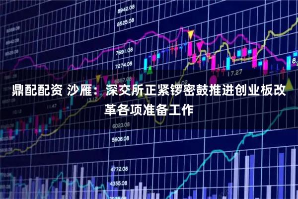 鼎配配资 沙雁:深交所正紧锣密鼓推进创业板改革各项准备工作