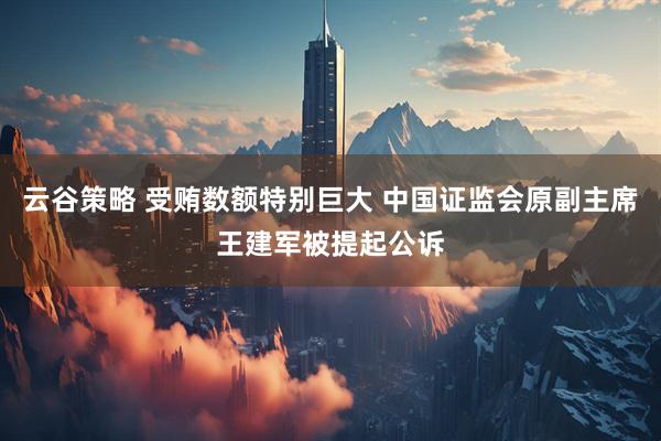 云谷策略 受贿数额特别巨大 中国证监会原副主席王建军被提起公诉