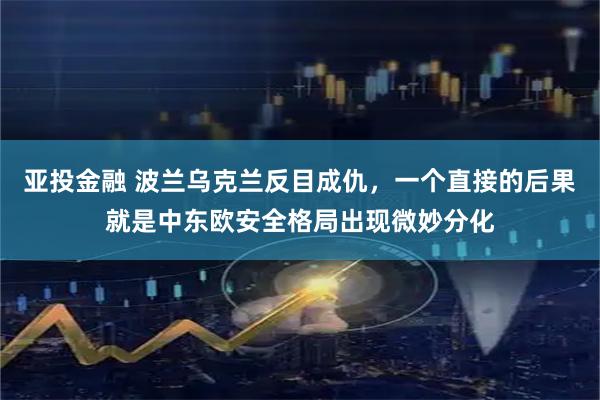 亚投金融 波兰乌克兰反目成仇，一个直接的后果就是中东欧安全格局出现微妙分化